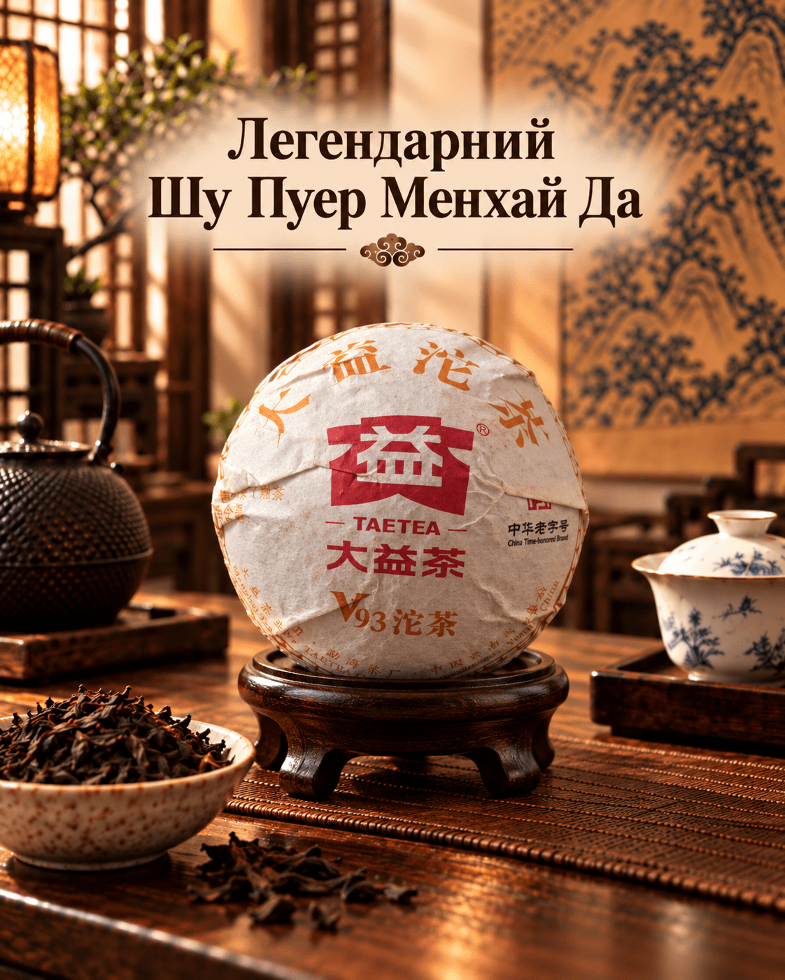 Легендарний Шу Пуер Менхай Да І, 100 г